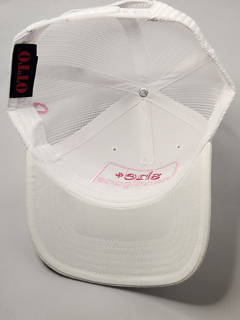 She-nannigans Chicago White & Pink Trucker Hat