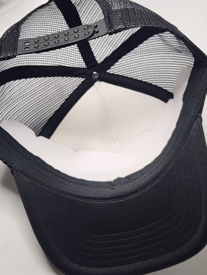 Original Mother's Black & White Snapback Rope Trucker Hat - LMG Shop