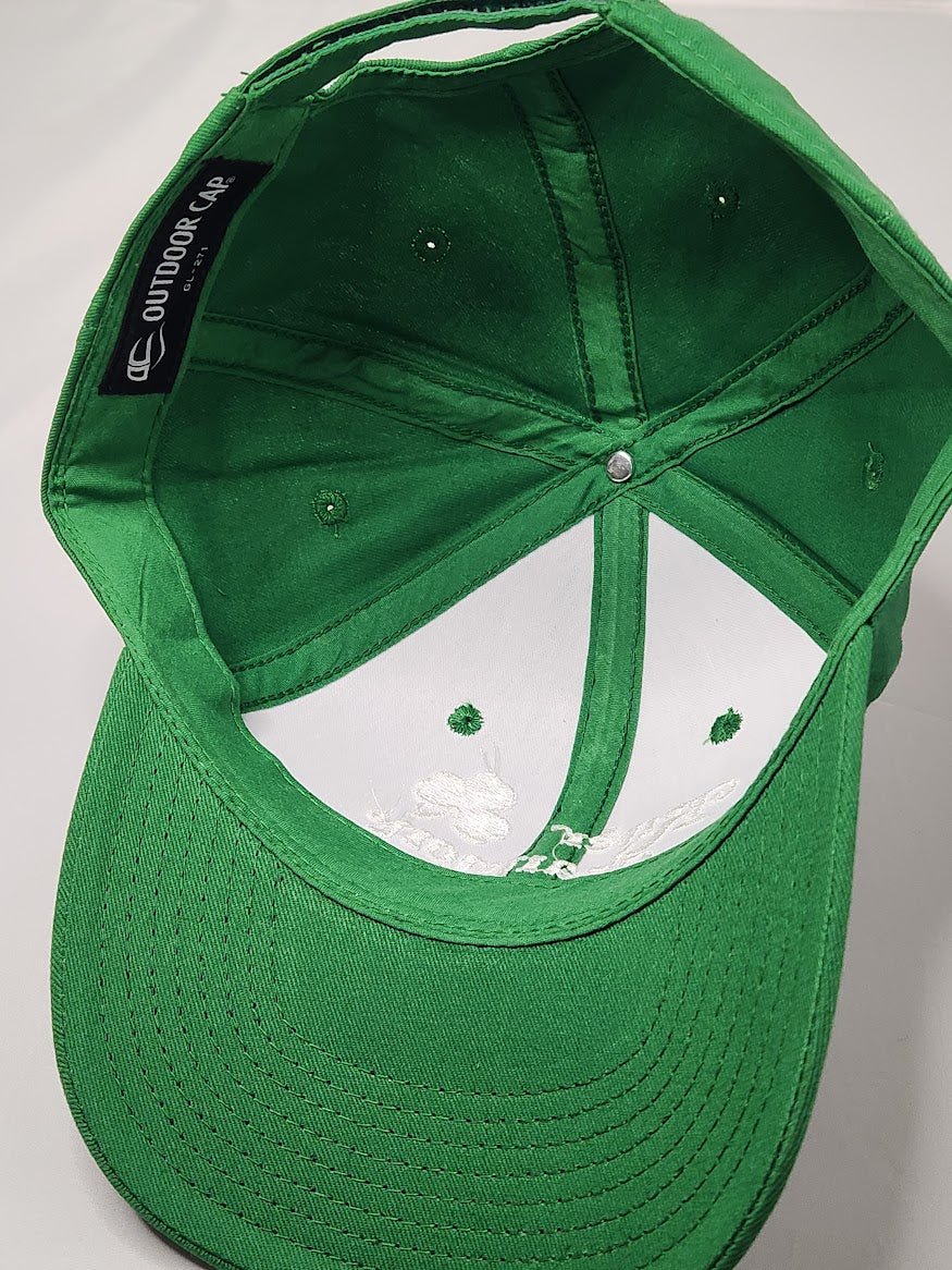 River Shannon Green & White Adjustable Embroidered Hat - LMG Shop