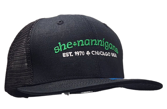 She - nannigans Chicago Black Snapback Trucker Hat - LMG Shop