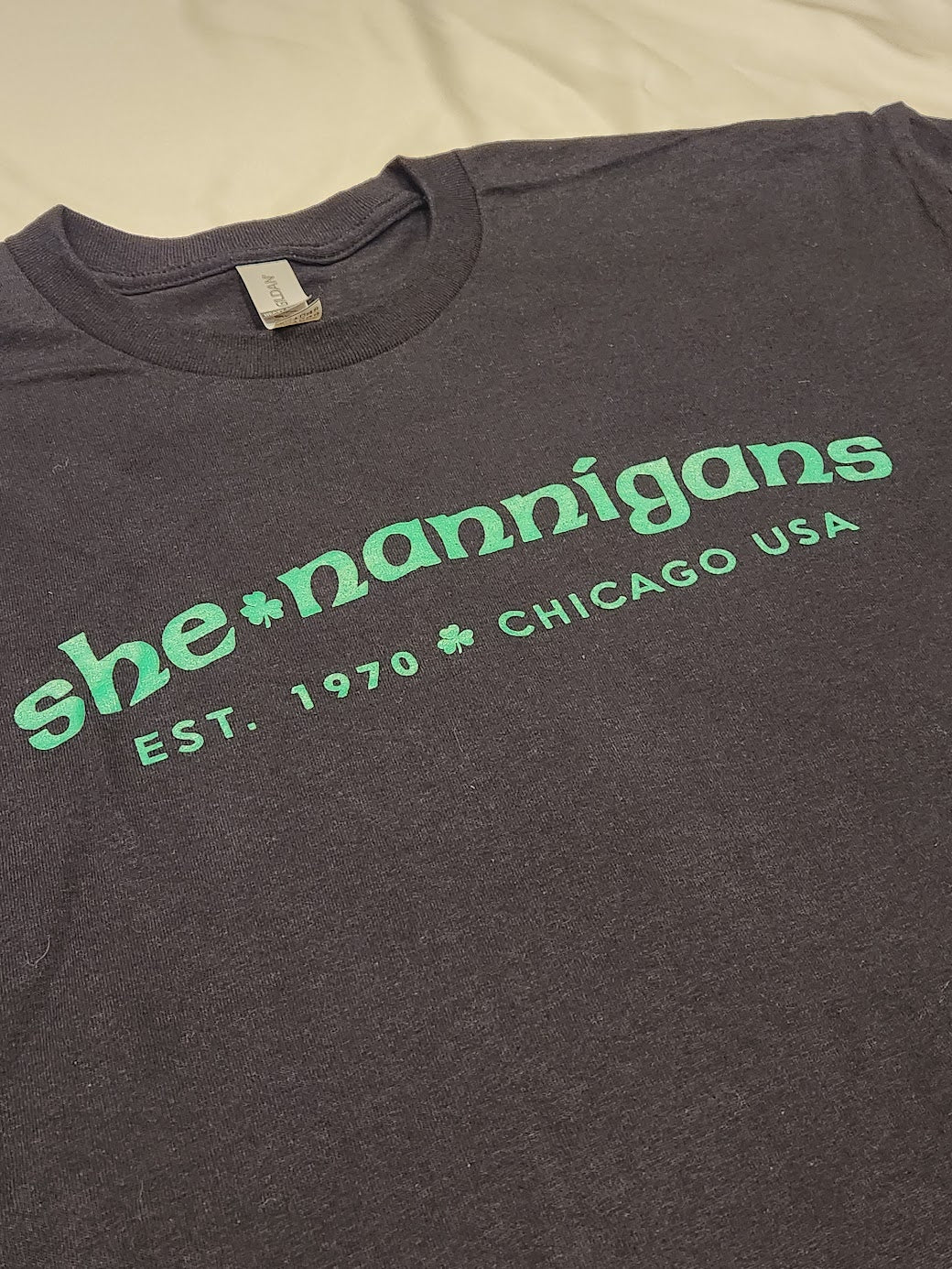 She - nannigans Short Sleeve T-Shirt Chicago Est. 1970 - LMG Shop