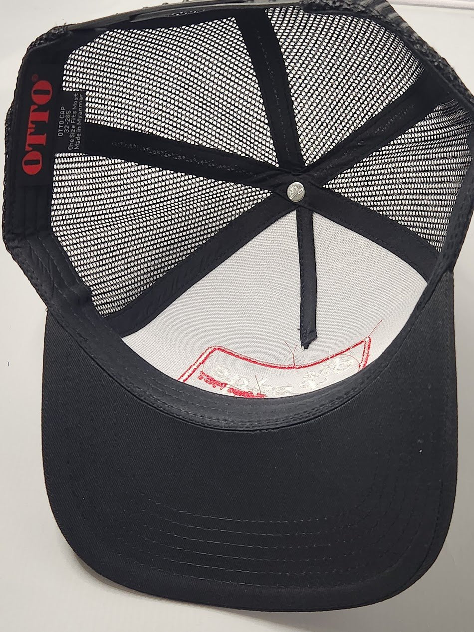 The Lodge Black & Red Trucker Hat - LMG Shop