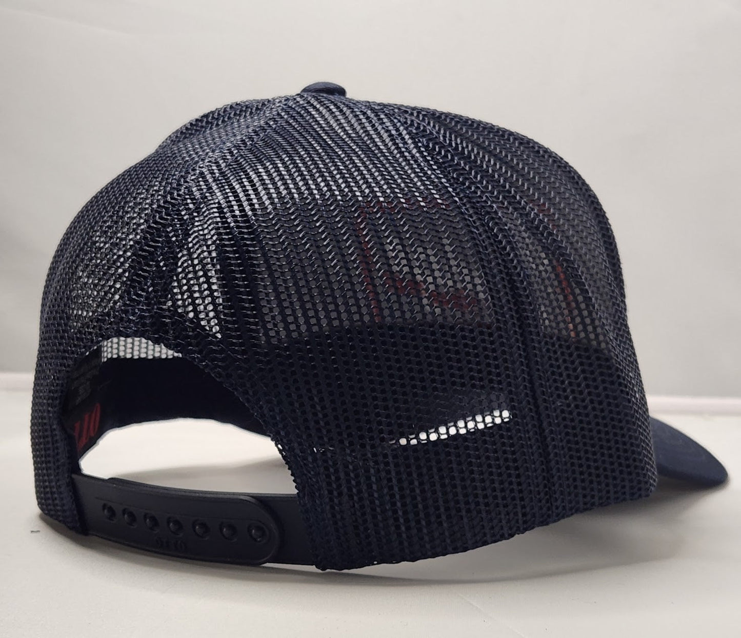 The Lodge Navy Blue & Orange Trucker Hat - LMG Shop