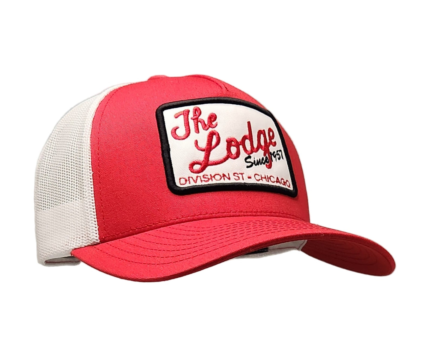 The Lodge Tavern Badgers Red Trucker Hat - LMG Shop