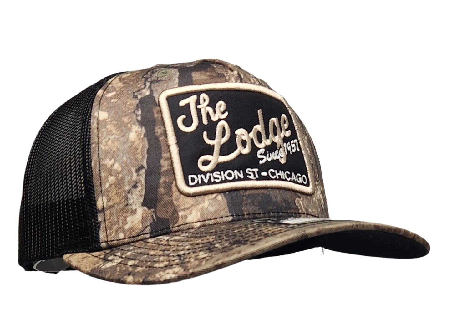 The Lodge Tavern Camo Snapback Patch Hat - LMG Shop