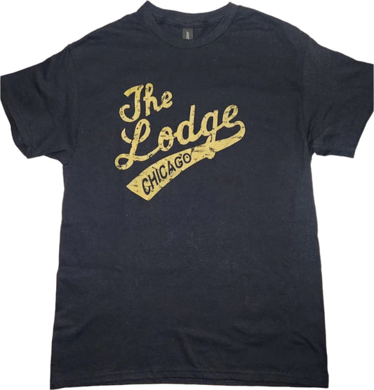 The Lodge Tavern Chicago Big Logo Black T-Shirt - LMG Shop