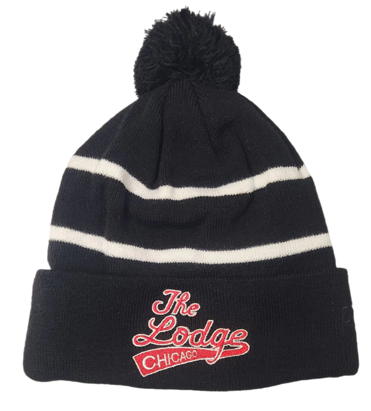 The Lodge Tavern Chicago Pom Beanie Hat - LMG Shop