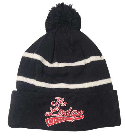 The Lodge Tavern Chicago Pom Beanie Hat - LMG Shop
