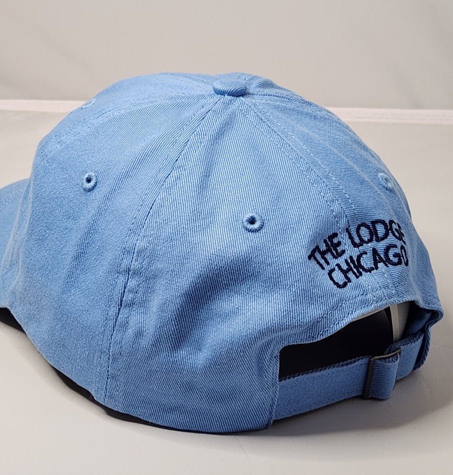 The Lodge Tavern Collegiate Style Adjustable Hat - Sky Blue - LMG Shop
