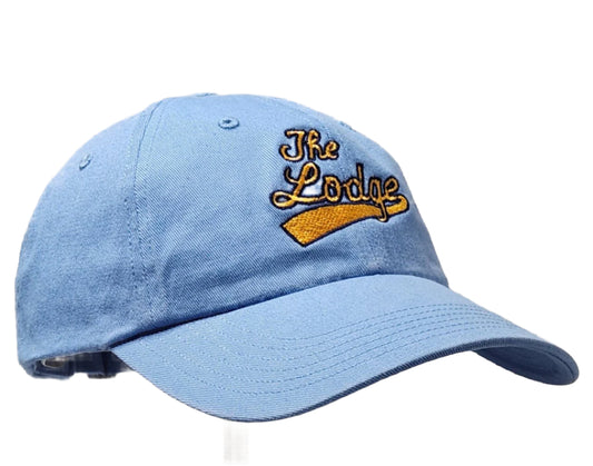 The Lodge Tavern Collegiate Style Adjustable Hat - Sky Blue - LMG Shop