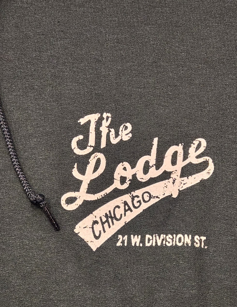 The Lodge Tavern Green & White Hoodie - LMG Shop
