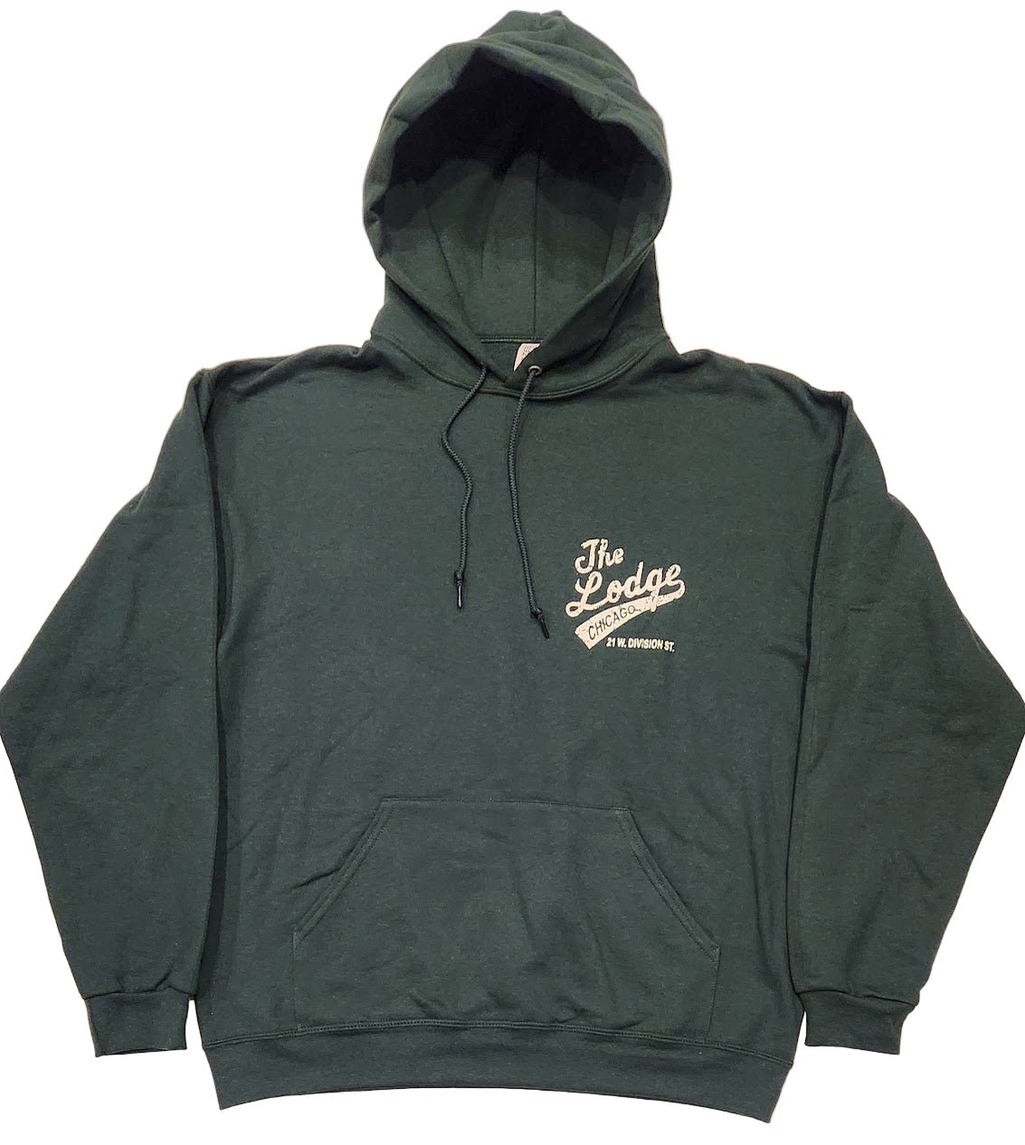 The Lodge Tavern Green & White Hoodie - LMG Shop