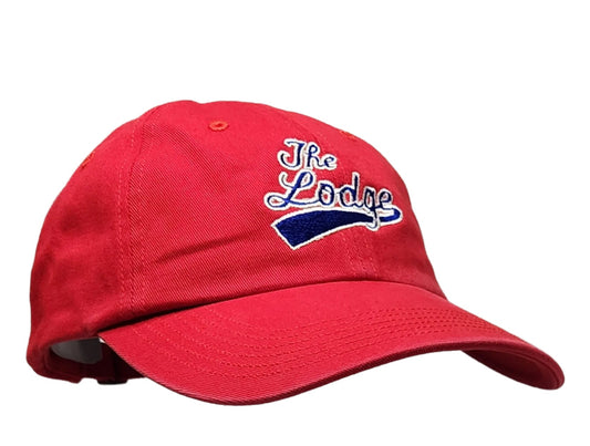 The Lodge Tavern Red Collegiate Style Hat - LMG Shop