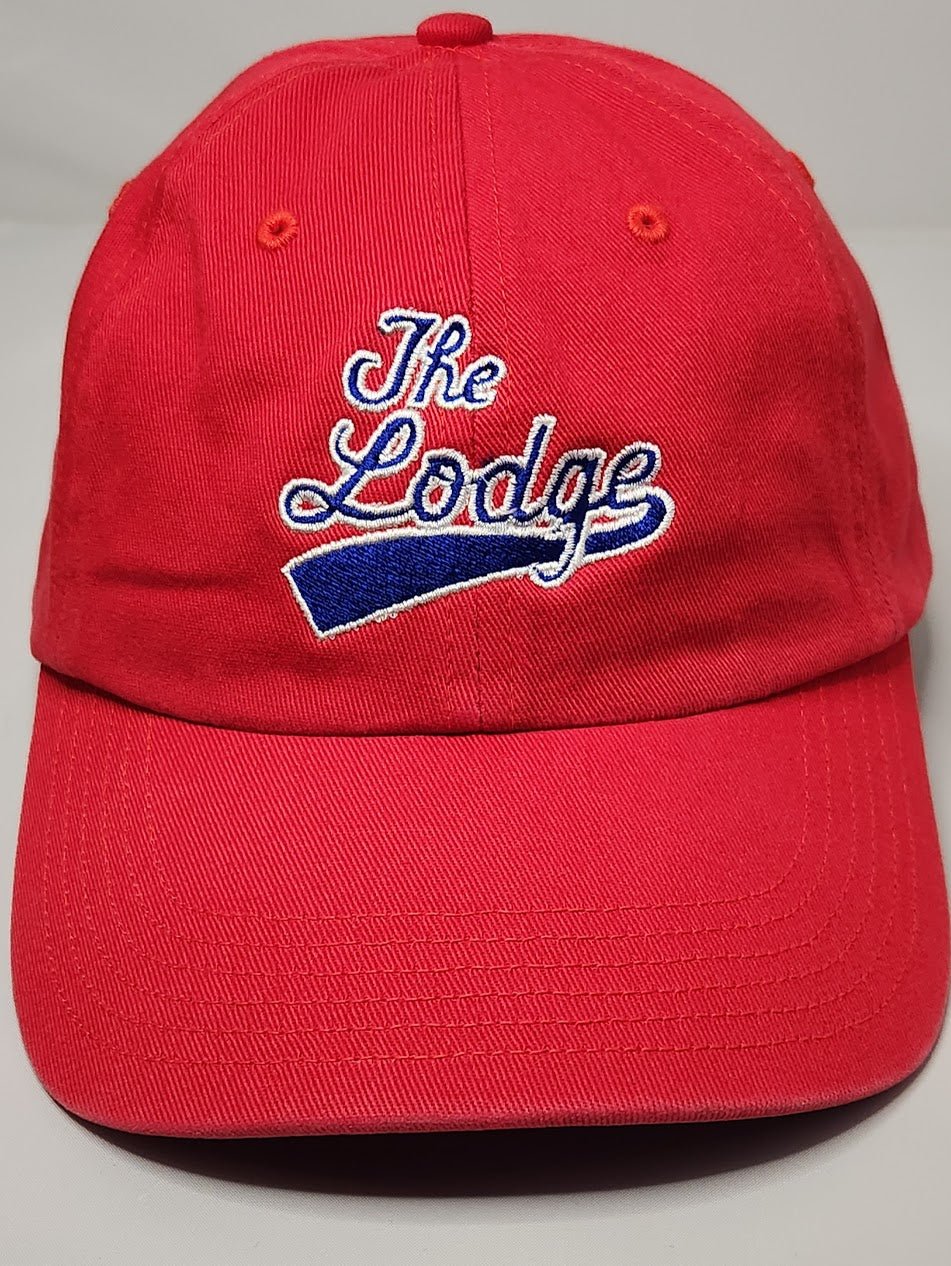 The Lodge Tavern Red Collegiate Style Hat - LMG Shop
