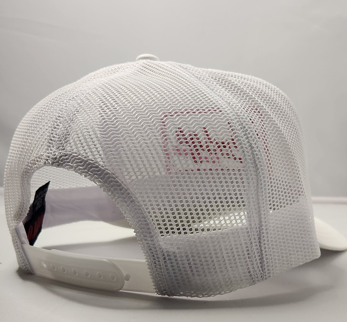 The Lodge White, Red & Pink Trucker Hat - LMG Shop